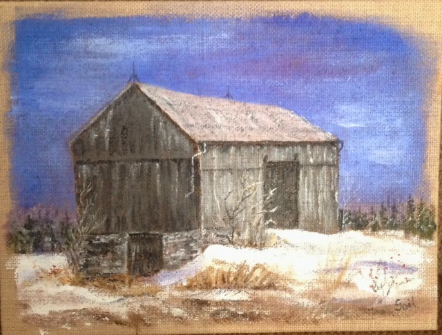 640x486 Ivanwood Art - Burlap Canvas Painting