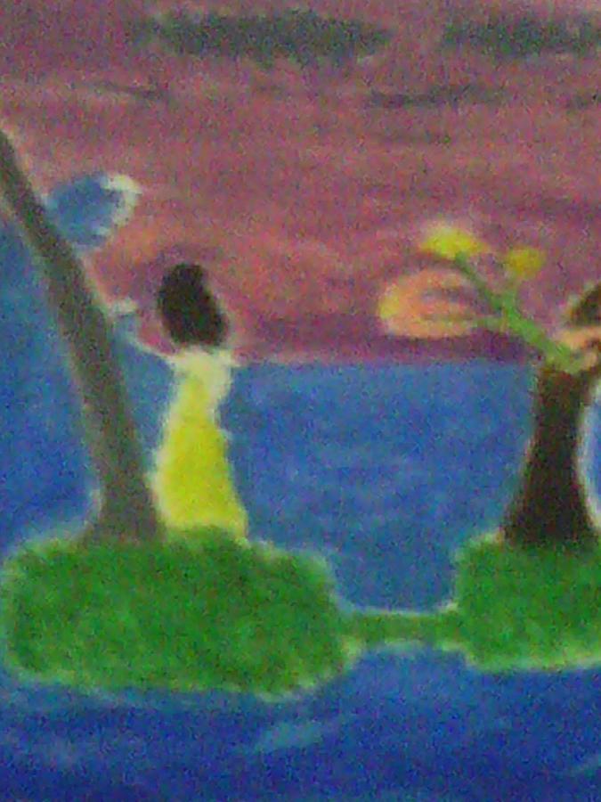 675x900 Faraway Love Painting By Denard Burney - Burney Painting