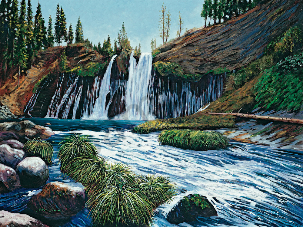 1000x750 Mcarthur Burney Falls - Burney Painting