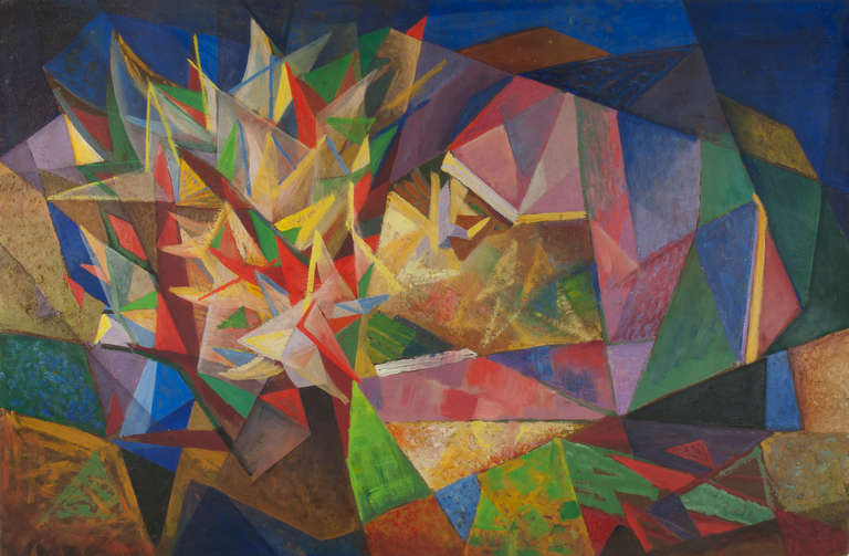 768x503 John Stockton De Martelly - Burning Bush Painting