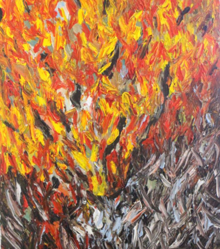 770x871 Saatchi Art Burning Bush - Burning Bush Painting