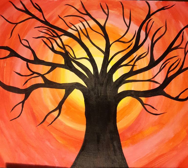 770x690 Saatchi Art The Burning Bush Painting By Always And Forever Art - Burning Bush Painting