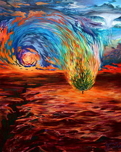 239x300 Burning Bush Paintings Fine Art America - Burning Bush Painting