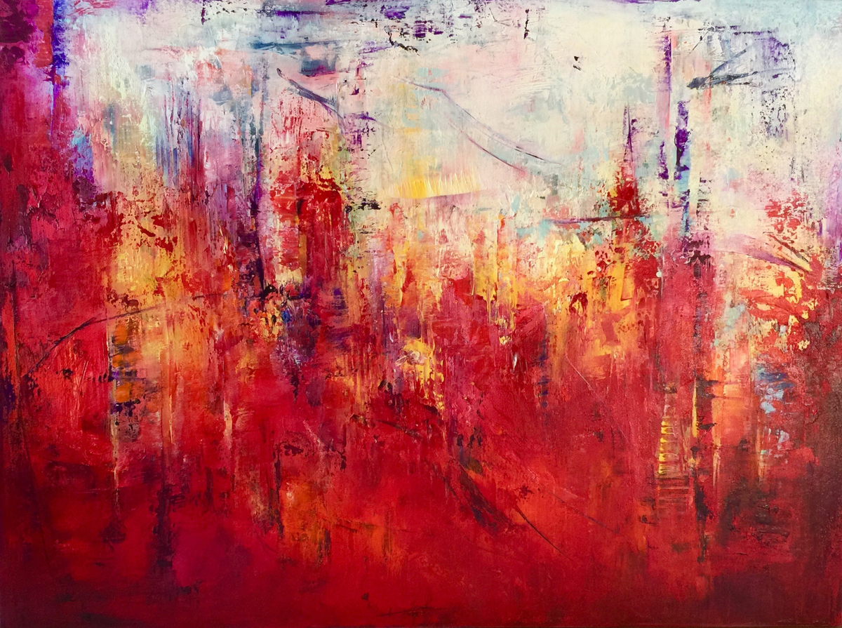 1200x895 Burning Into The Future Mindy Joseph - Burning Painting