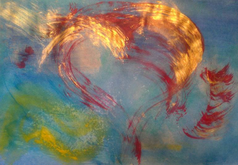 770x534 Saatchi Art Burning Desire Painting By Katy Tackes - Burning Painting