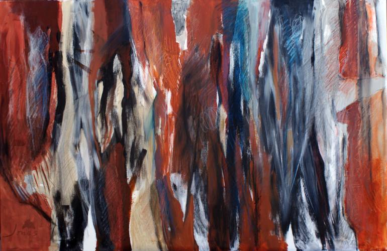 770x500 Saatchi Art Burning Forest Painting By Virginia Jones - Burning Painting