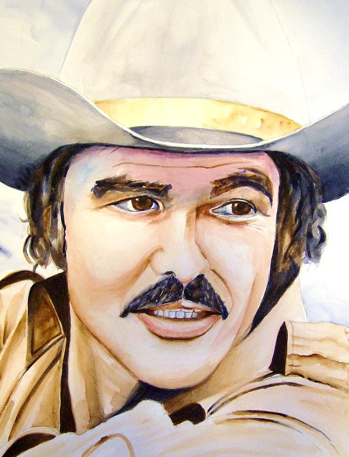 688x900 Burt Reynolds Painting By Brian Degnon - Burt Reynolds Painting