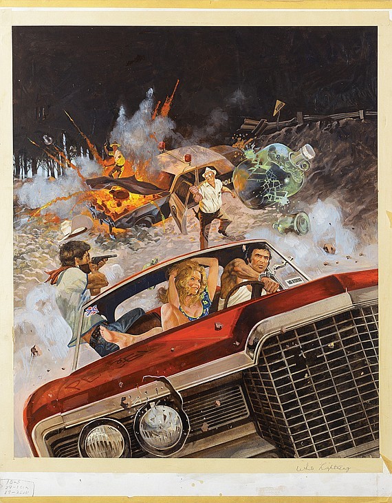 570x731 Burt Reynolds Discusses Being The Bandit, His Work With Hal - Burt Reynolds Painting