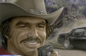 290x190 Drive In Burt Reynolds Smokey And The Bandit Artist Adam Rote - Burt Reynolds Painting