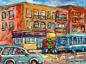 Bus Stop Painting at PaintingValley.com | Explore collection of ...