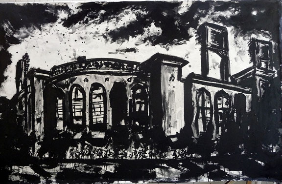 576x377 Busch Stadium St. Louis Mo Painting - Busch Stadium Painting