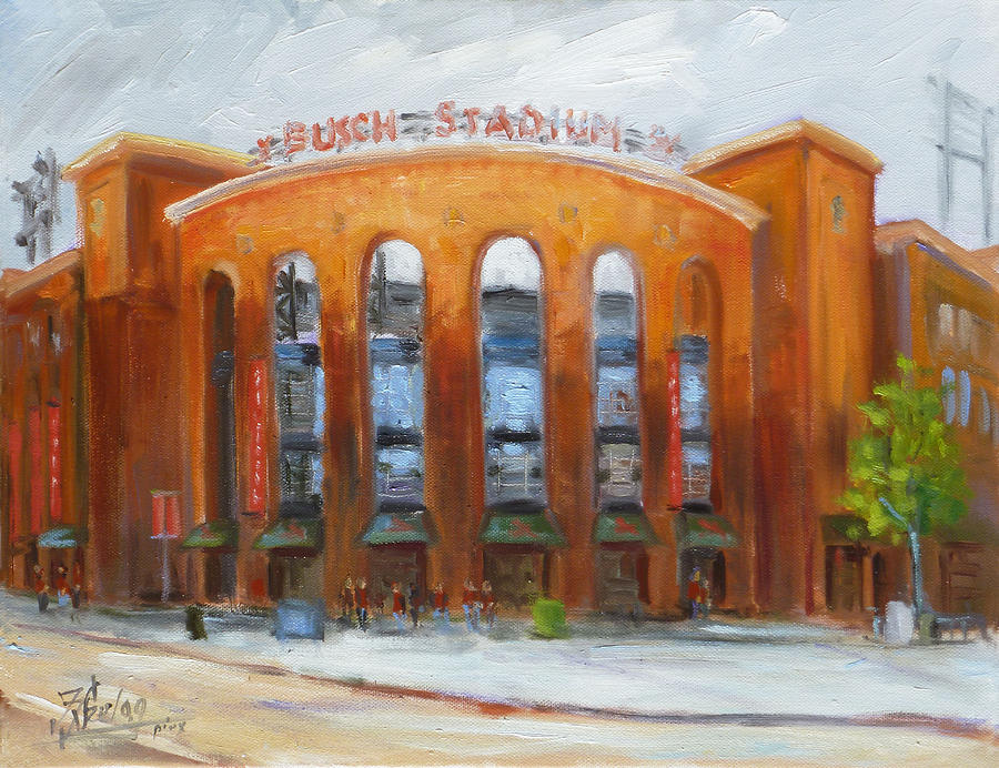 900x692 Cardinals Busch Stadium - Busch Stadium Painting