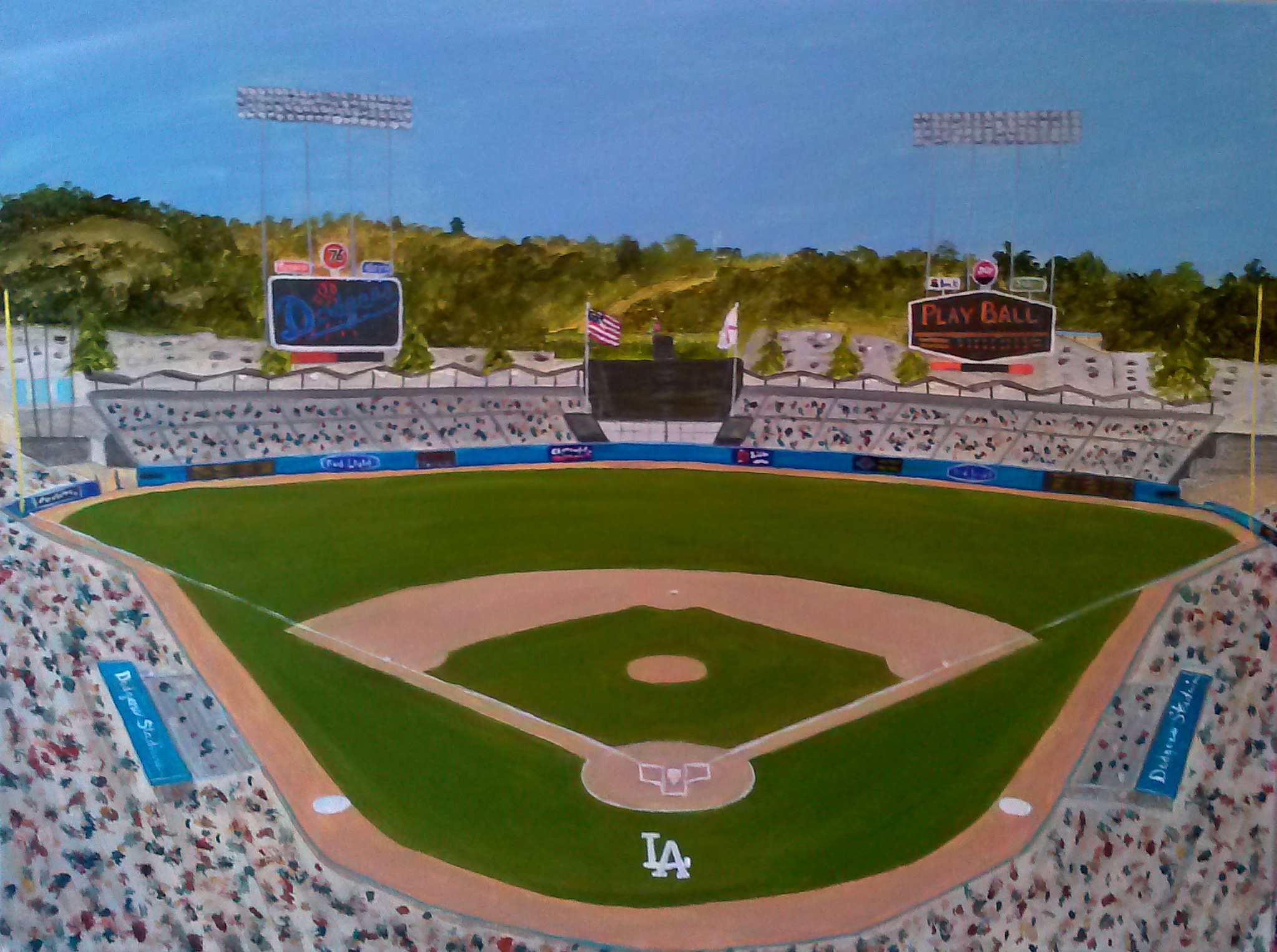 2047x1527 Mlb A Place For Learning Page 3 - Busch Stadium Painting