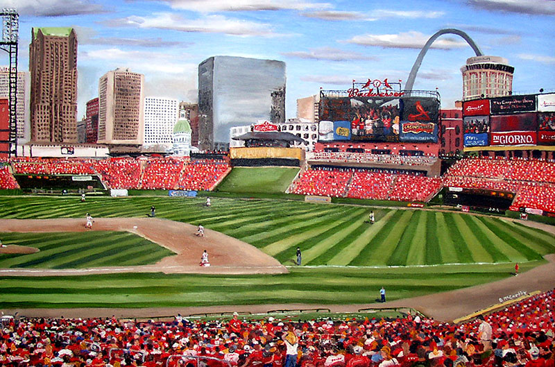 800x529 Busch Stadium - Busch Stadium Painting