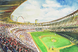 300x200 Busch Stadium Paintings Fine Art America - Busch Stadium Painting