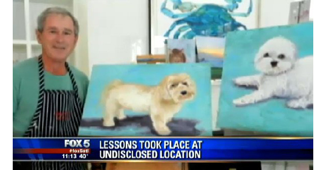 640x334 Komplaint Dept. George W. Bush Even The President Of The United - Bush Dog Painting