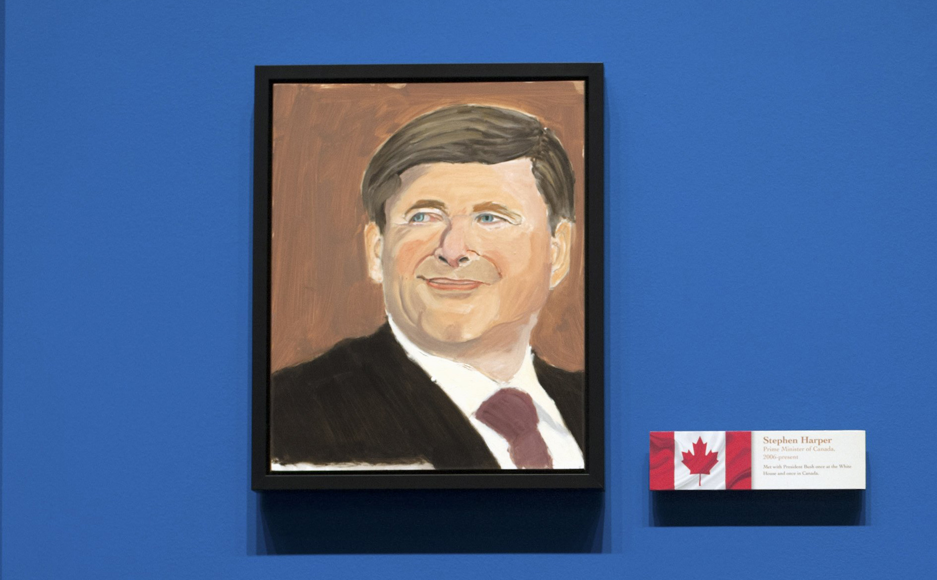 1890x1170 Big Dog, Little Dog Putin, Bush And The Portraits Of A Leader - Bush Dog Painting