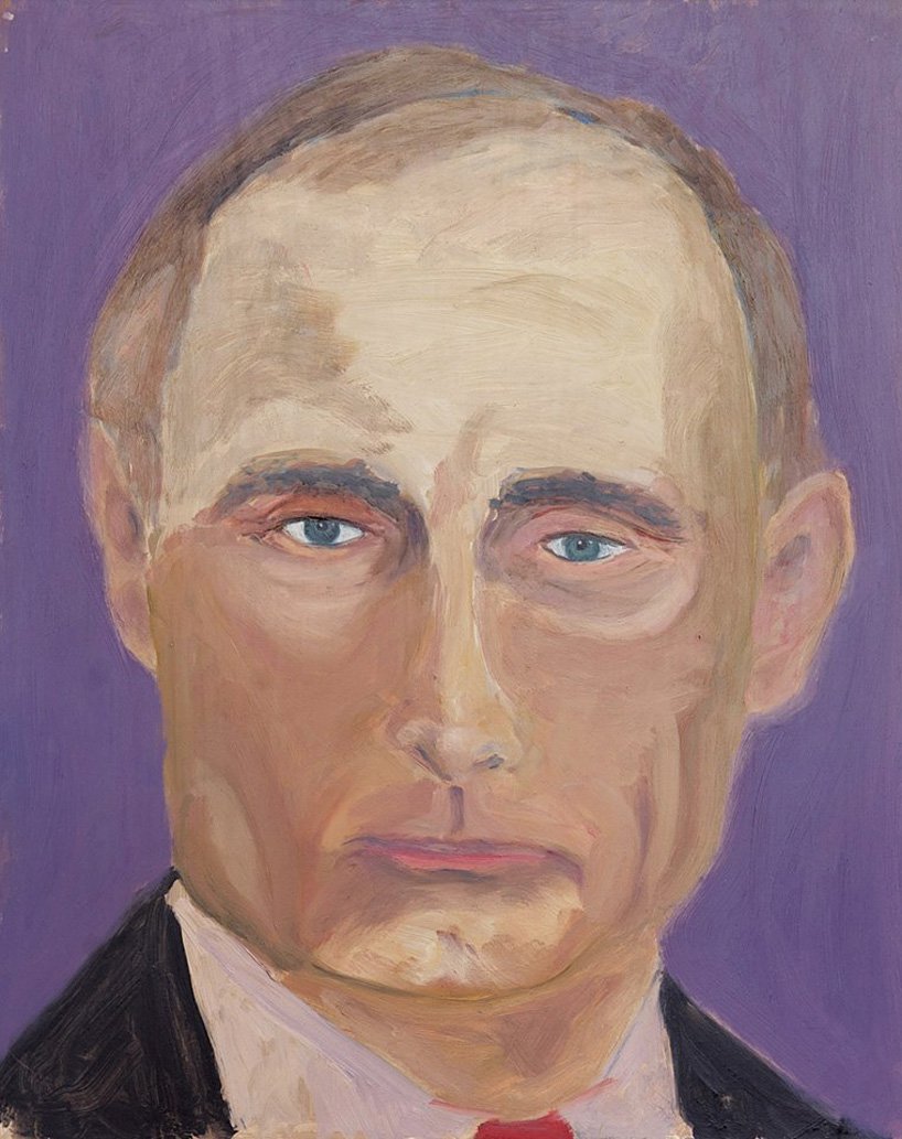 818x1033 George W. Bush Exhibits 30 Painted Portraits Of World Leaders - Bush Painting