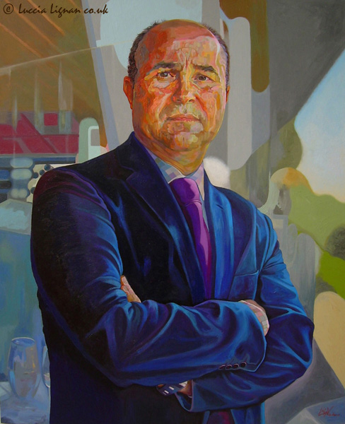 488x600 Luccia Lignan Co Uk Portrait Paintings Gallery - Businessman Painting