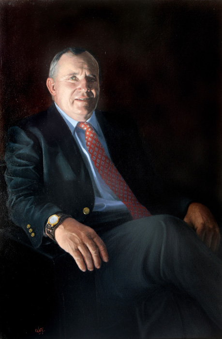 459x700 Oxley, Kevin Portrait Artists Australia - Businessman Painting