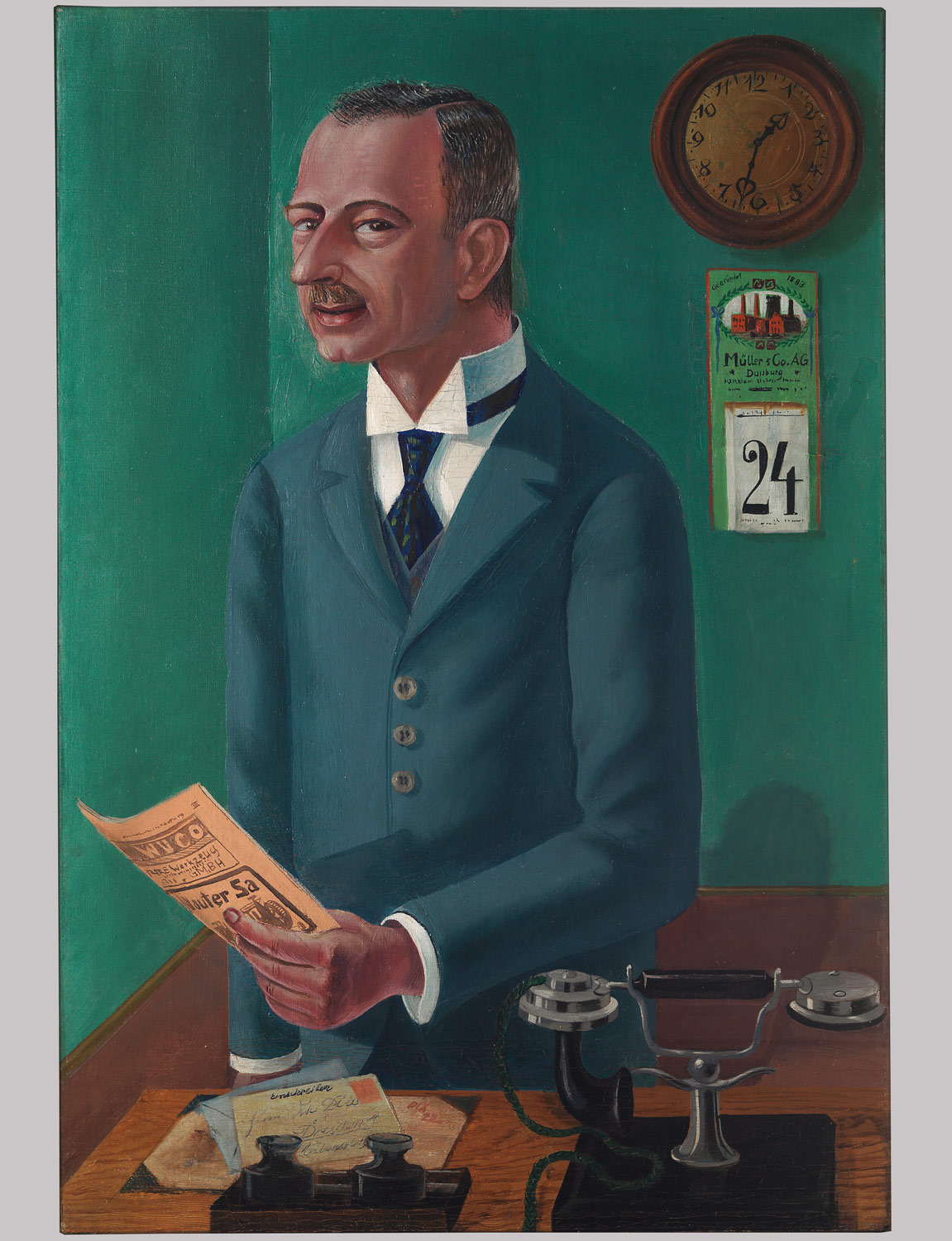 1151x1500 The Businessman Max Roesberg, Dresden Otto Dix 1992.146 Work - Businessman Painting