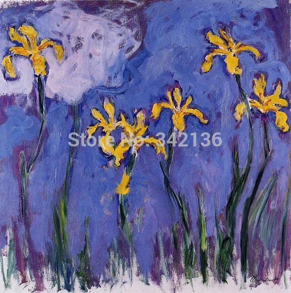 595x600 Beautiful Impression Flowers Art Claude Monet Reproduction Oil - Businessman Painting