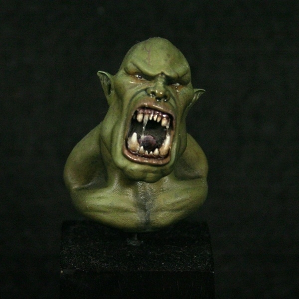 600x600 Ork Bust (Painted) By Pablo - Bust Painting