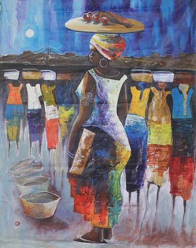 400x507 Expressionist Portrait Painting - Busy Painting