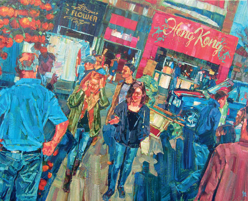 500x404 How To Paint Busy Street Scenes - Busy Painting