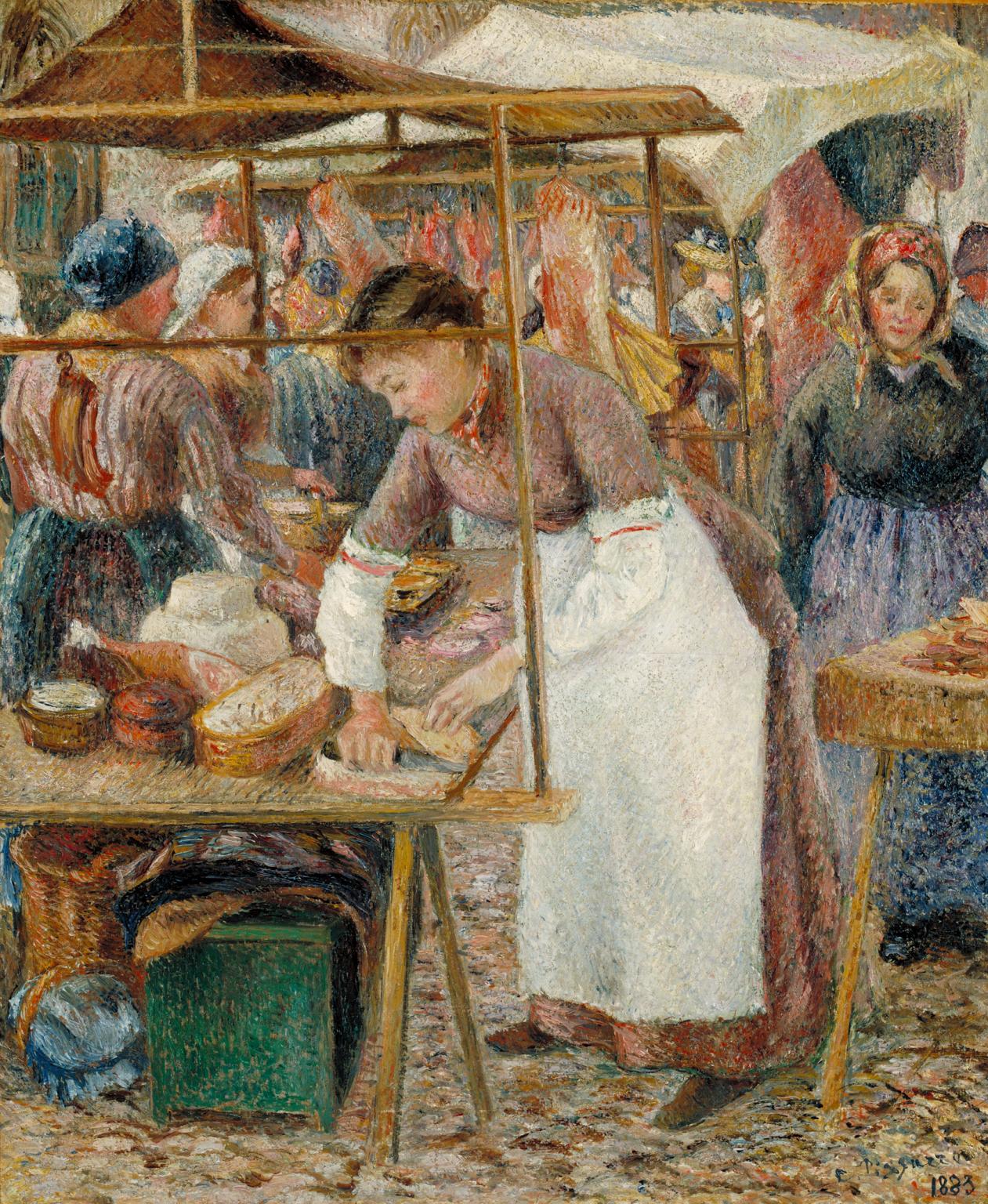 1261x1536 The Pork Butcher', Camille Pissarro, 1883 Tate - Butcher Painting