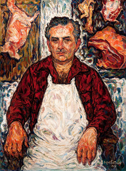 441x600 Tom The Butcher - Butcher Painting
