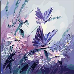 300x300 Butterfly Amp Flowers - Butterfly And Flower Painting