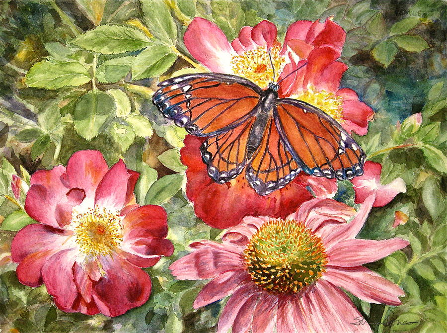 Butterfly Garden Painting at PaintingValley.com | Explore collection of