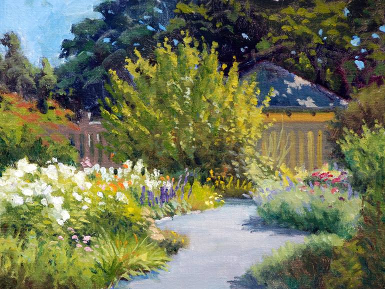 770x578 Saatchi Art The Butterfly Garden Painting By Armand Cabrera - Butterfly Garden Painting