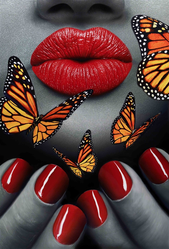 545x800 Butterfly Effect Original Oil Painting 32x 47 - Butterfly Oil Painting