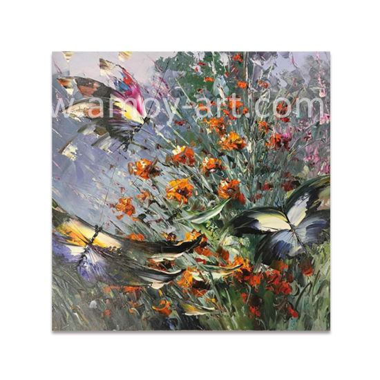 550x550 China Flower And Butterfly Oil Painting For Home Decor - Butterfly Oil Painting