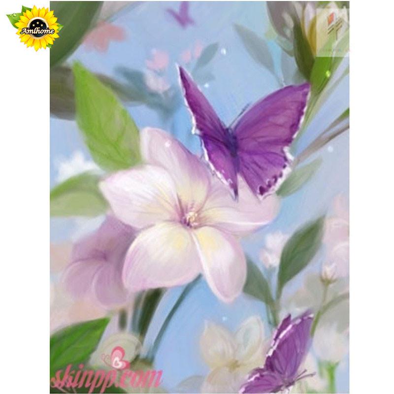 800x800 Butterfly Amp Flower - Butterfly On Flower Painting