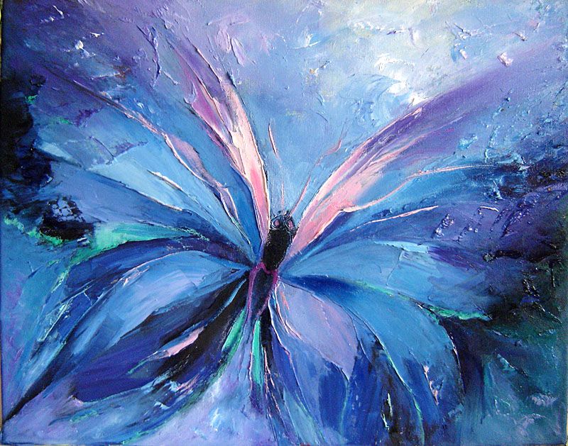800x629 Abstract Butterfly Paintings Butterfly Blue, Abstract, Art, Blue - Butterfly Painting