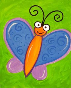 236x295 Charlie Stewart (Stewart3046) - Butterfly Painting For Kids