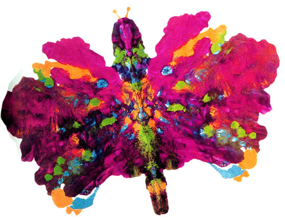 557x432 School Paints, Inks And Dyes. Free Painting Activities - Butterfly Painting For Kids