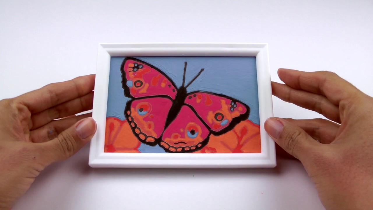 1280x720 Butterfly - Butterfly Painting For Kids