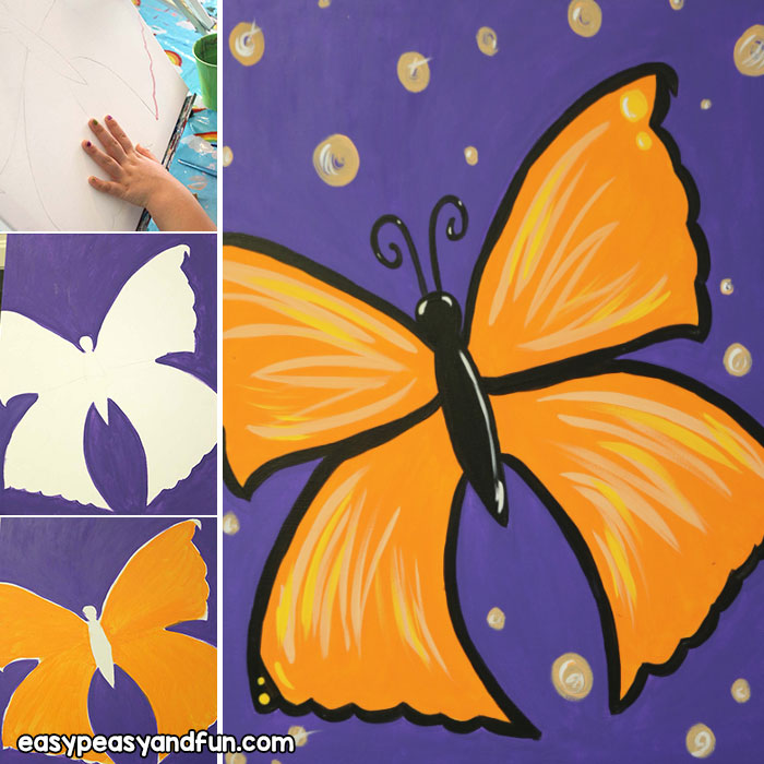 700x700 How To Paint A Butterfly - Butterfly Painting For Toddlers