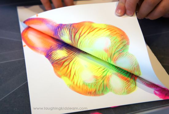 550x372 Squishy Painting For Kids That Teaches Symmetry - Butterfly Painting For Toddlers