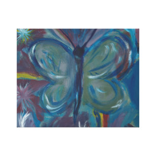 307x307 Butterfly Paintings Wrapped Canvas Prints Zazzle.co.uk - Butterfly Painting On Canvas