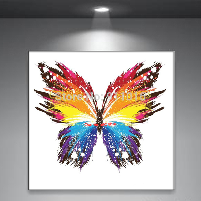 700x700 Handmade Abstract Butterfly Picture Home Decor Oil Painting - Butterfly Painting On Canvas