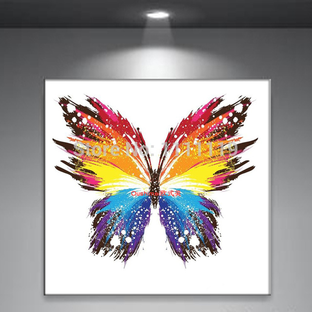 640x640 Butterfly Paintings Hand Painted Picture On Canvas Pictures Modern - Butterfly Painting Pictures
