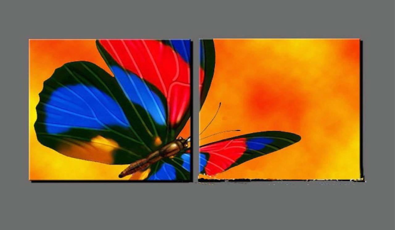 1280x745 Buy Winged Beauty By Community Artists Group@ Rs. 3390. Code - Butterfly Painting Pictures