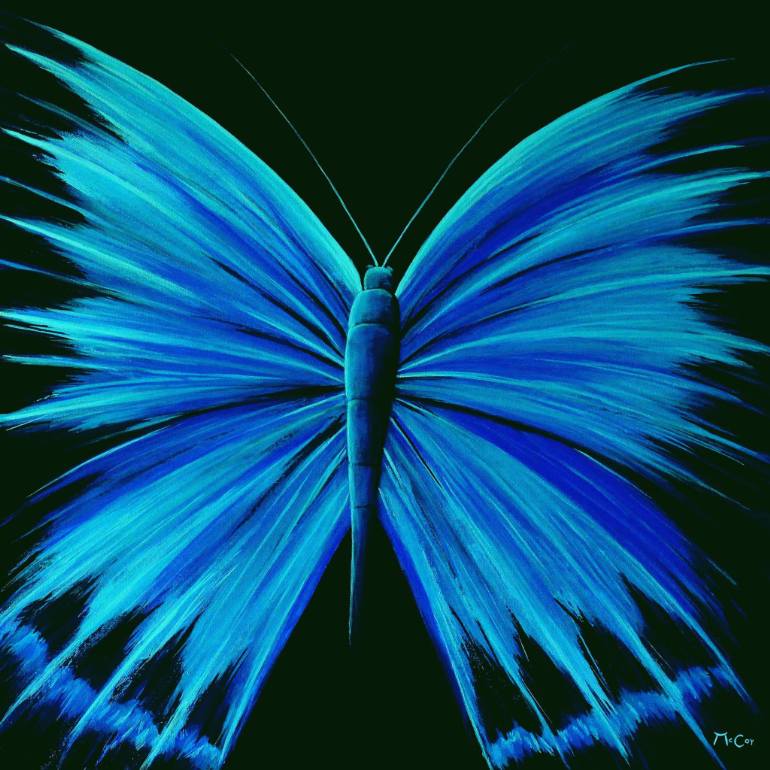 770x770 Saatchi Art Butterfly Painting By Kirstin Mccoy - Butterfly Painting Pictures