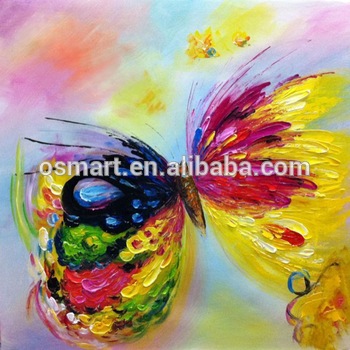 350x350 Artist Provide Hand Painted Beautiful Butterfly Oil Painting - Butterfly Painting Pictures