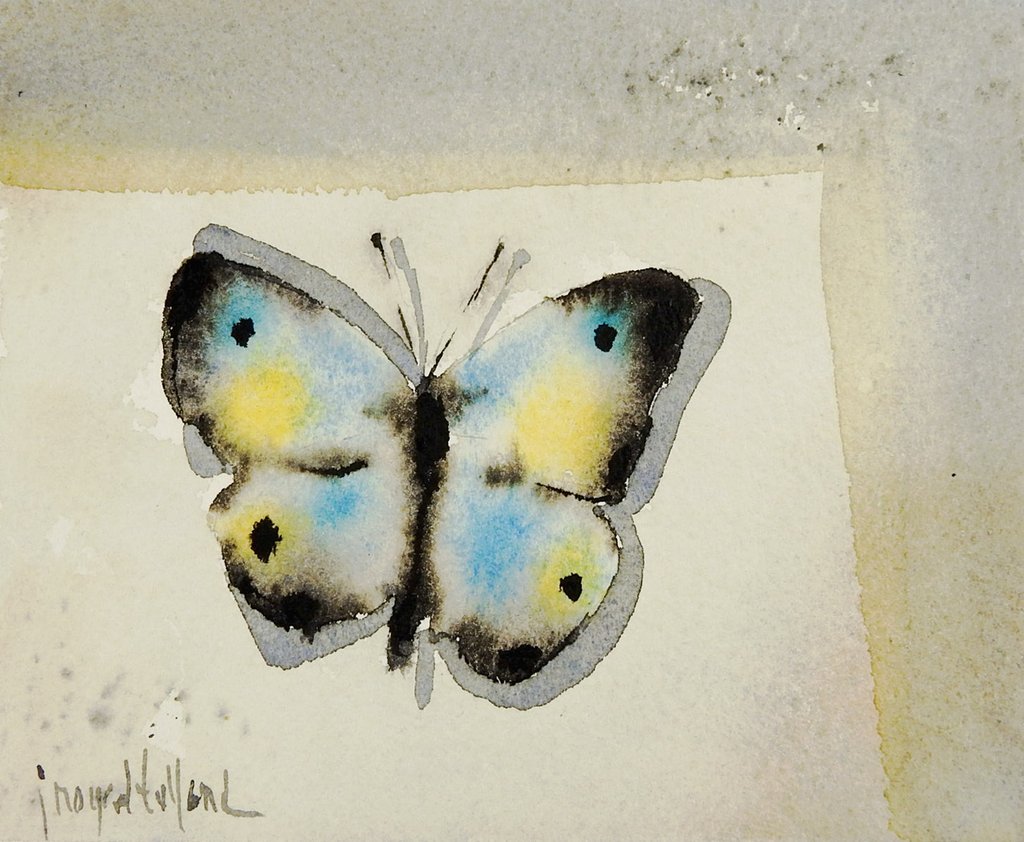 1024x842 Butterfly Watercolor Artifax Antiques Amp Design - Butterfly Watercolor Painting
